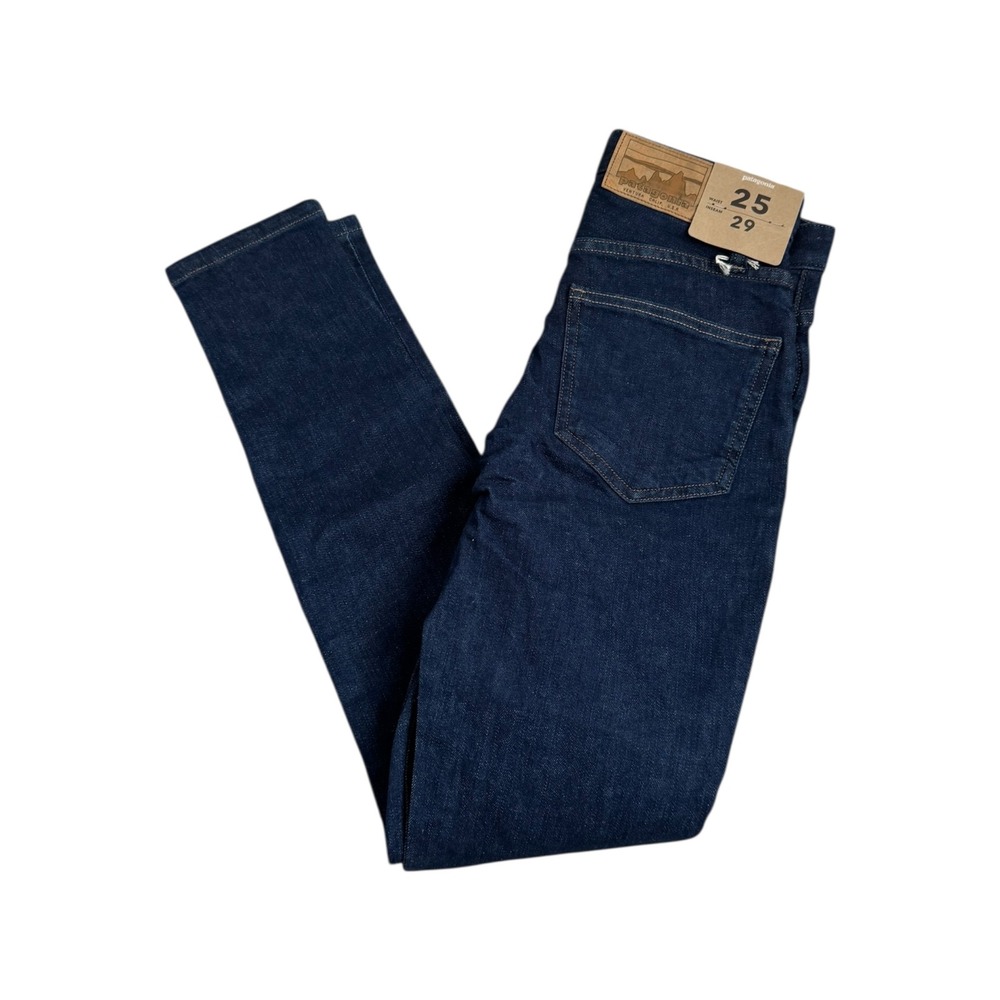Patagonia Womens‎ Organic Cotton Dark Wash Denim Jeans High Rise Size 25x29 NEW